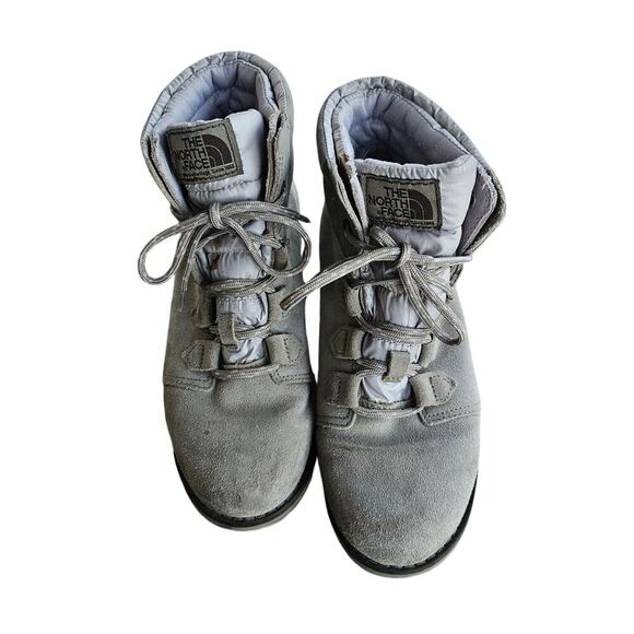 The North Face Heat Seeker Suede Lace Up Winter Boots Grey Size 7 - Picture 2 of 6